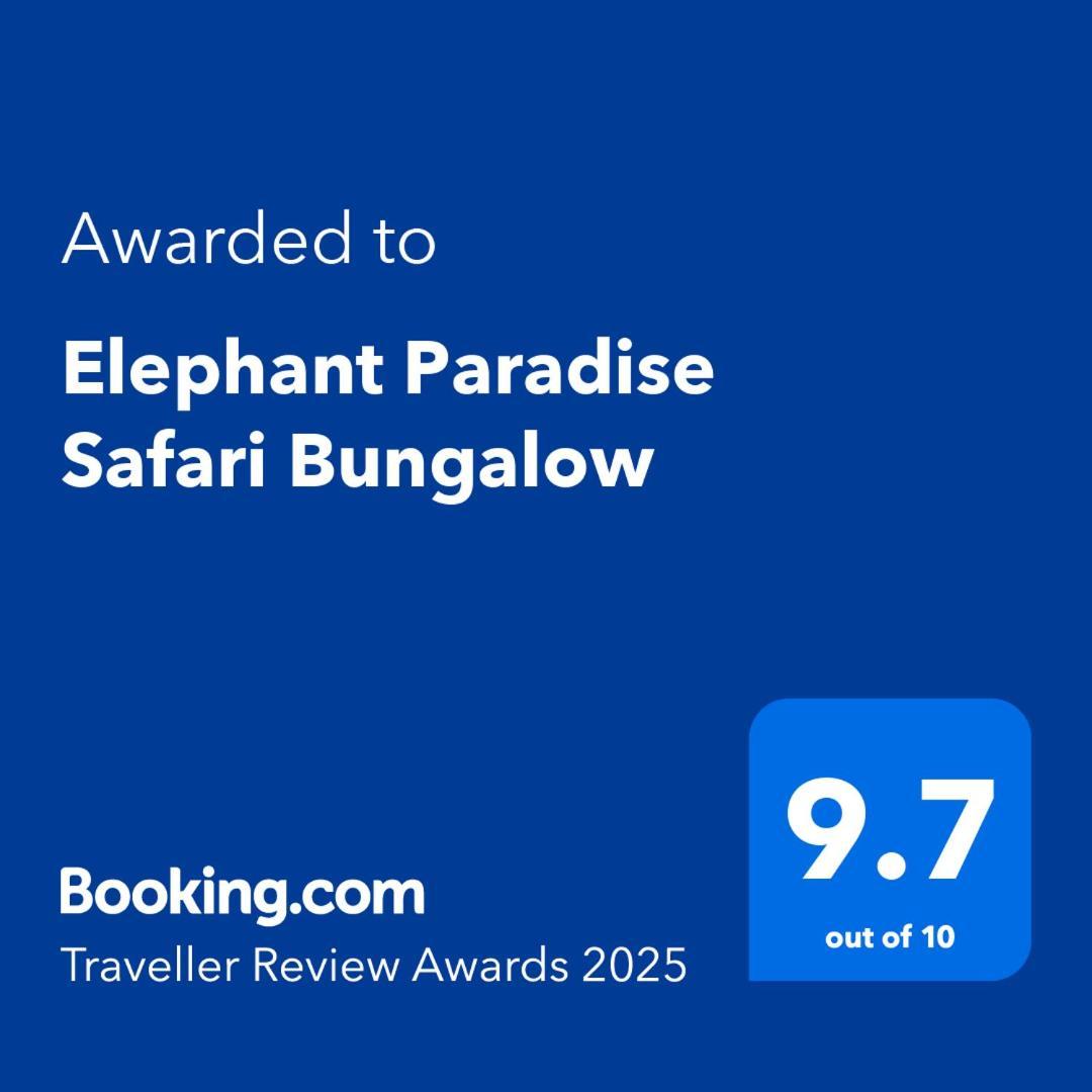 Elephant Paradise Safari Bungalow Udawalawe Kültér fotó